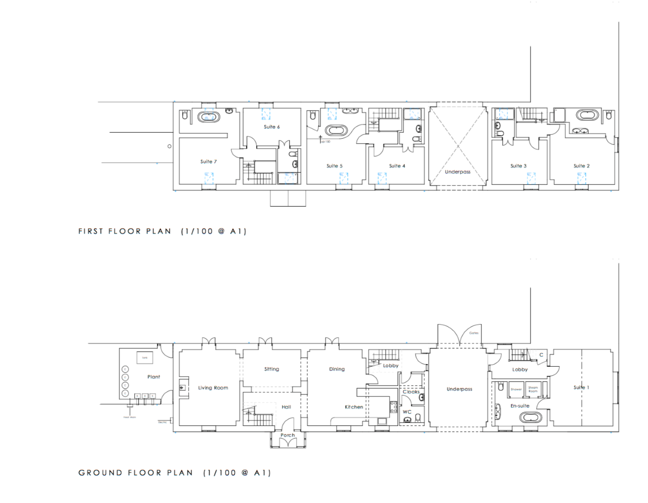 Grange Floor Plan - Level 1 & Level 2